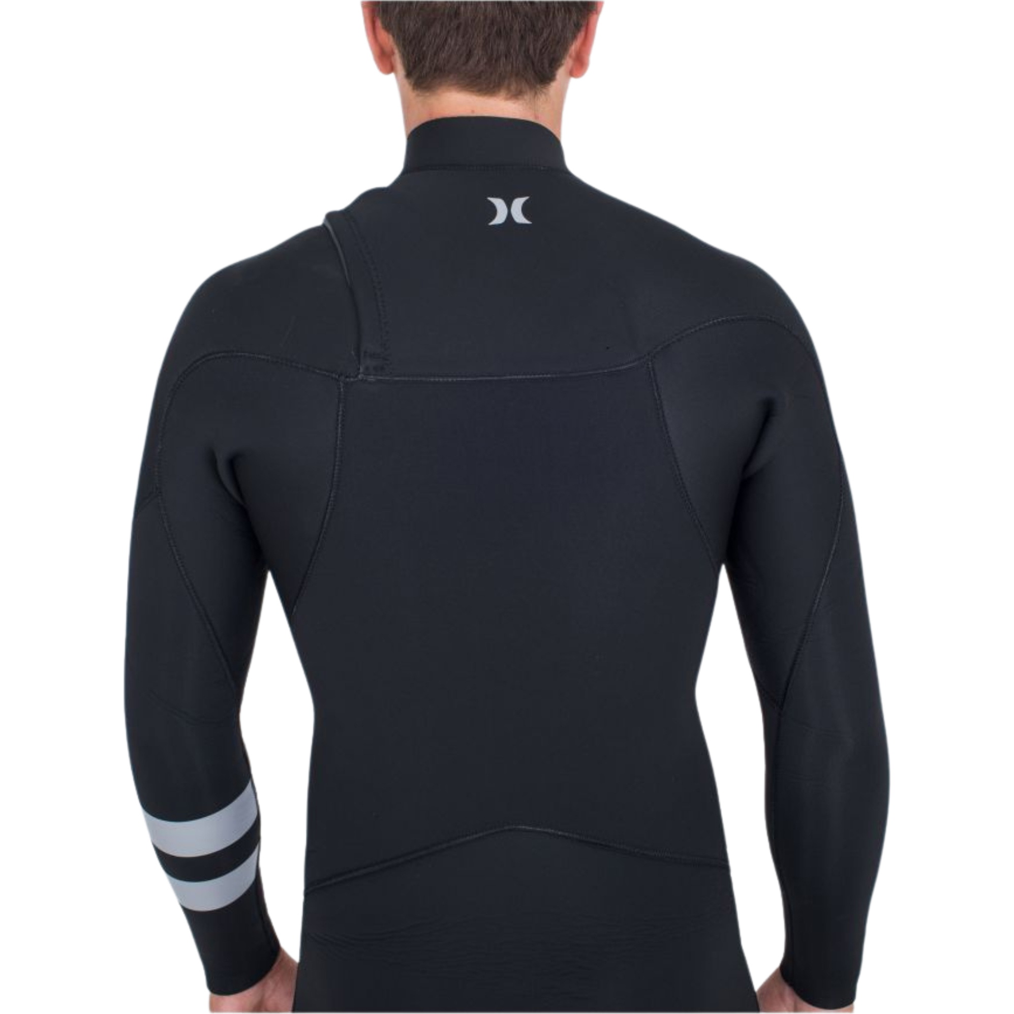 2025 Hurley Mens Advant 4/3mm Chest Zip Wetsuit MFS0013423 - Black
